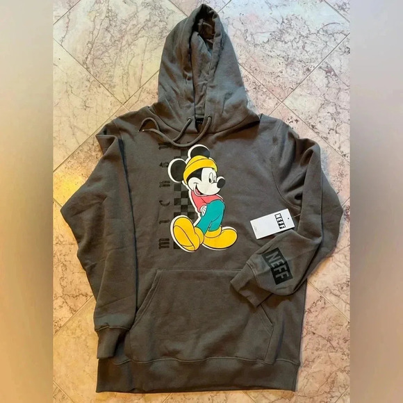 NEFF Disney Mickey Mouse Hip Hop Cool Hoodie Sweatshirt - Medium - Picture 1 of 4